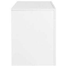 Vidaxl TV ormarić s LED svjetlima visoki sjaj bijeli 130x35x45 cm