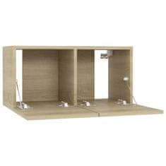 Vidaxl Zidni TV ormarići 2 kom, Sonoma hrast, 60x30x30 cm