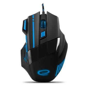 slomart Esperanza EGM201B Wolf MX201 gamerski miš, optički, USB, plavi