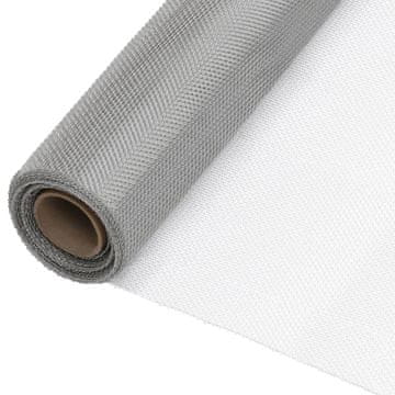 Vidaxl Mreža od nehrđajućeg čelika 80 x 500 cm srebrne boje