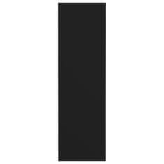 Vidaxl Zidni ormarić za cipele crni 80 x 18 x 60 cm konstruirano drvo