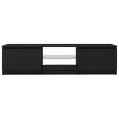 Vidaxl TV ormarić s LED svjetlima crni 140 x 40 x 36 cm