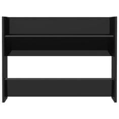 Vidaxl Zidni ormarić za cipele sjajni crni 80 x 18 x 60 cm drveni