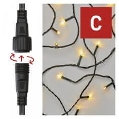 EMOS božićna svjetla, zavjesa, 100 LED, 1 x 2 m, topla bijela