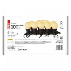 EMOS LED lanac, 10× mliječne žaruljice, 5 m, tople boje