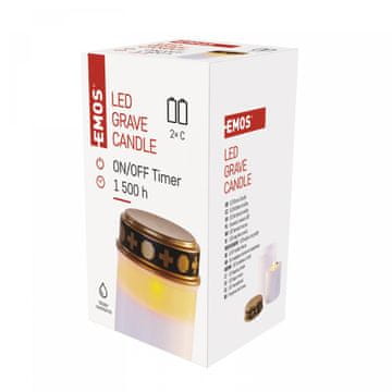 EMOS LED dekoracija, svijeća, unutarnja/vanjska, 12,5 cm