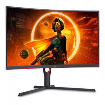 AOC CQ32G3SU gaming monitor, 80.01 cm, 165Hz, QHD, zakrivljen (CQ32G3SU/BK)