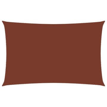 Vidaxl Jedro protiv sunca od tkanine pravokutno 2 x 4,5 m terakota