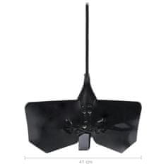 Vidaxl Priključak za plug crni metalni