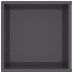 Vidaxl Zidni TV ormarić sjajni sivi 102 x 35 x 35 cm konstruirano drvo
