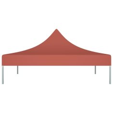 Vidaxl Krov za šator za zabave 2 x 2 m terakota 270 g/m²
