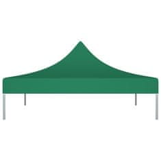 Vidaxl Krov za šator za zabave 2 x 2 m zeleni 270 g/m²