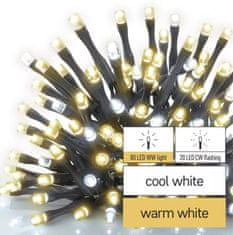 EMOS svjetlosni lanac, 100 LED, 10m, trepćući, toplo/hladno bijeli