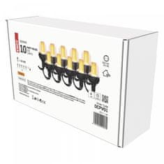 EMOS LED dekoracija, svjetlosni lanac, 10x svjetla, 4,5 m, vanjski / unutarnji, vintage