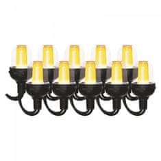 EMOS LED dekoracija, svjetlosni lanac, 10x svjetla, 4,5 m, vanjski / unutarnji, vintage