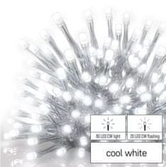 EMOS svjetlosni lanac, ledene svijeće, 2,5 m, trepćući, hladno bijeli