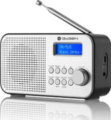 GoGEN radio prijemnikDAB 300 N, crna / srebrna