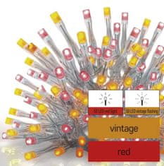 EMOS svjetlosni lanac, ledene svijeće, 2,5 m, trepćući, crveno-žuti