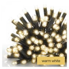 EMOS Profi LED spojni lanac, crni, 5 m, vanjski/unutarnji, toplo bijeli