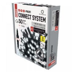 EMOS Profi LED spojni lanac, crni, 5 m, vanjski/unutarnji, hladno bijeli