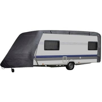 Vidaxl Navlaka za karavan, siva, L