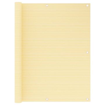 Vidaxl Balkonski zastor bež 120 x 500 cm HDPE