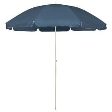 Vidaxl Suncobran za plažu, plavi, 240 cm