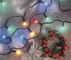 EMOS lampice s timerom, 80 LED – kuglice, 8 + 5 m, višebojne