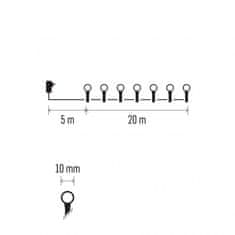 EMOS lampice s timerom, 200 LED – kuglice, 20 m, višebojne