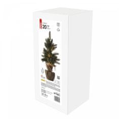 EMOS LED božićno drvce, 52 cm, 2 x AA, unutarnja, topla bijela, timer