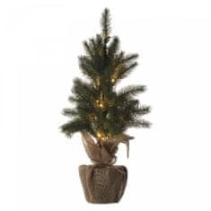 EMOS LED božićno drvce, 52 cm, 2 x AA, unutarnja, topla bijela, timer