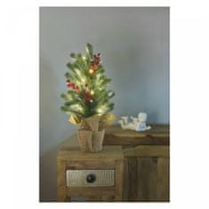 EMOS LED božićno drvce, 52 cm, 3 × AA, unutarnje, toplo bijelo, timer