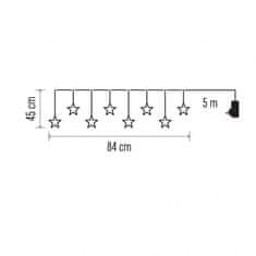 EMOS Acrylic Star lampice, 8 LED, bijele