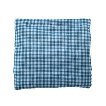 Torf Jastuk s košticama trešnje, plavi s kvadratićima, 18 x 19 cm