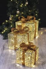 EMOS LED božićni pokloni, 3 veličine, unutarnji, topla bijela