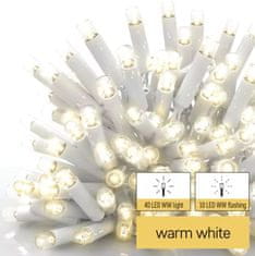 EMOS svjetlosni lanac, 50 LED dioda, 3 m, trepćući, toplo bijeli