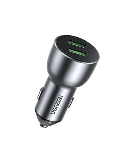 Ugreen punjač za automobil 2x USB-A, QC 3.0, 36 W (10144)