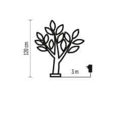 EMOS LED svjetleća jelka, 120 cm, vanjska i unutarnja, hladno bijela