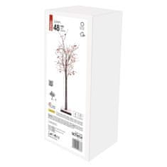 EMOS LED svjetlucavo drvo s bobicama, 120 cm, vanjska i unutarnja, toplo bijelo, timer