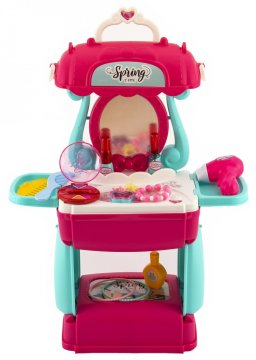 Teddies Toaletni stolić/kozmetički stol s priborom i koferom