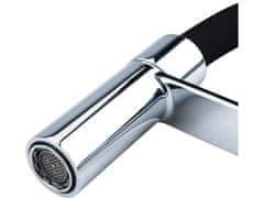 BALLETTO jednoručna miješalica za umivaonik, postolje s fleksibilnom rukom, 25 mm, crna