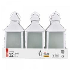 EMOS LED dekoracija svijeća (lanterna), bijela, 24 cm, 3x AAA, unutarnja, vintage