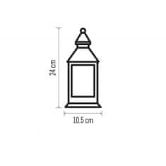 EMOS LED dekoracija svijeća (lanterna), bijela, 24 cm, 3x AAA, unutarnja, vintage