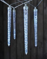 EMOS LED božićne ledene svijeće, 10x, 3,6 m, vanjske/unutarnje, hladno bijela