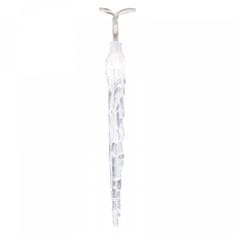 EMOS LED božićne ledene svijeće, 10x, 1,35 m, 2x AA, unutarnje, hladno bijela, timer