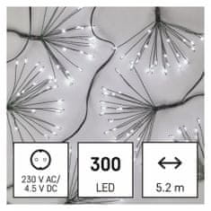 EMOS LED lagani kabel nano svjetla, 5,2 m, za interijere, hladno bijelo svjetlo, s mjeračem vremena