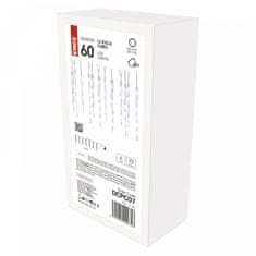 EMOS LED svjetlosna dekoracija, ledene svijeće, 12 komada, vanjska/unutarnja, hladna bijela, 3,6 m