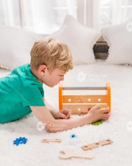 Teddies Set alata za drvo, 16 komada, sa drvenom kutijom