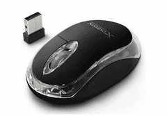 Esperanza Miš bežična esperanza Harrier RF Nano, Black, 1000dpi