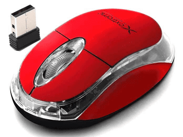 Esperanza Miša bežična esperanza Harrier rf nano, crvena, 1000dpi